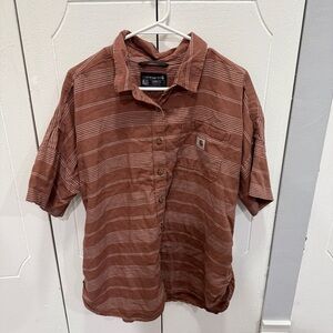 Carhartt Red Loose Fit Short Sleeve Button Down